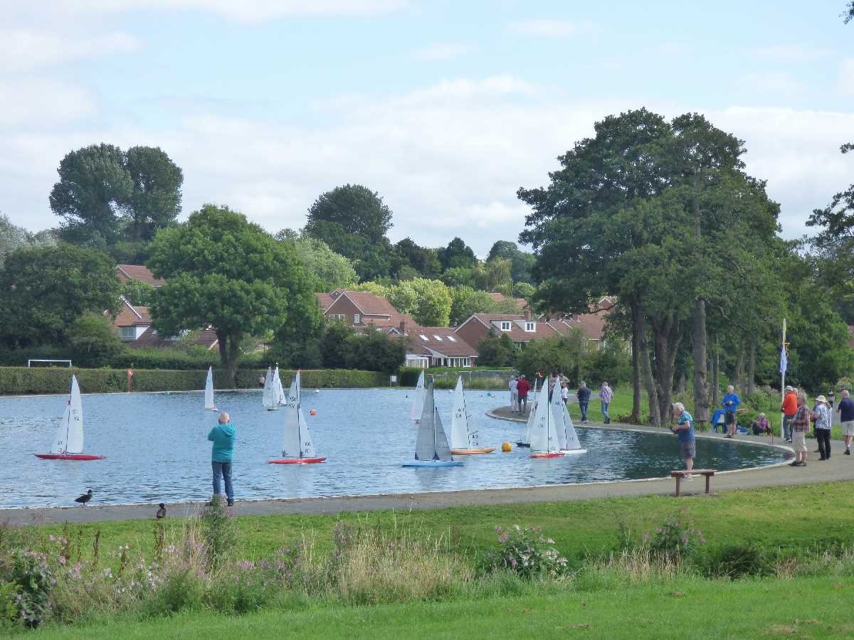Model Boating at Bournville Lake at The Valley Parkway